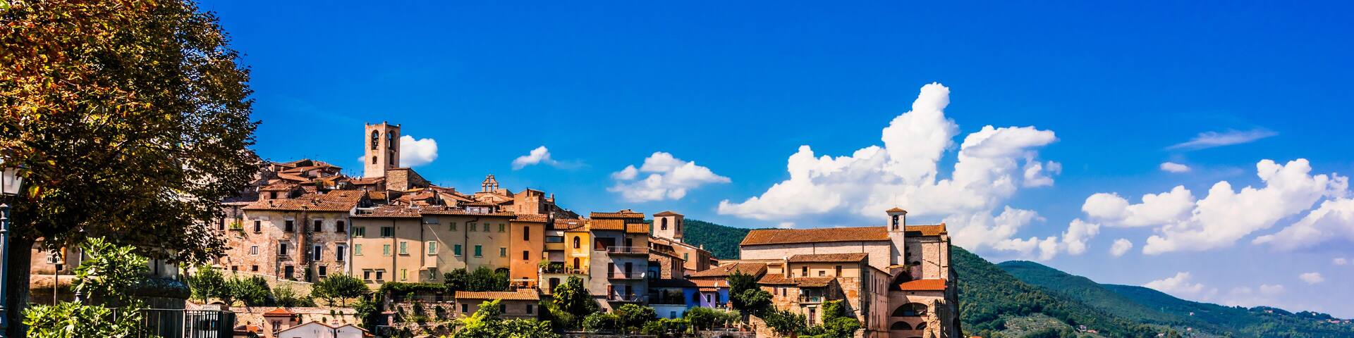 View of Narni, an ancient hilltown of Umbria, Italy