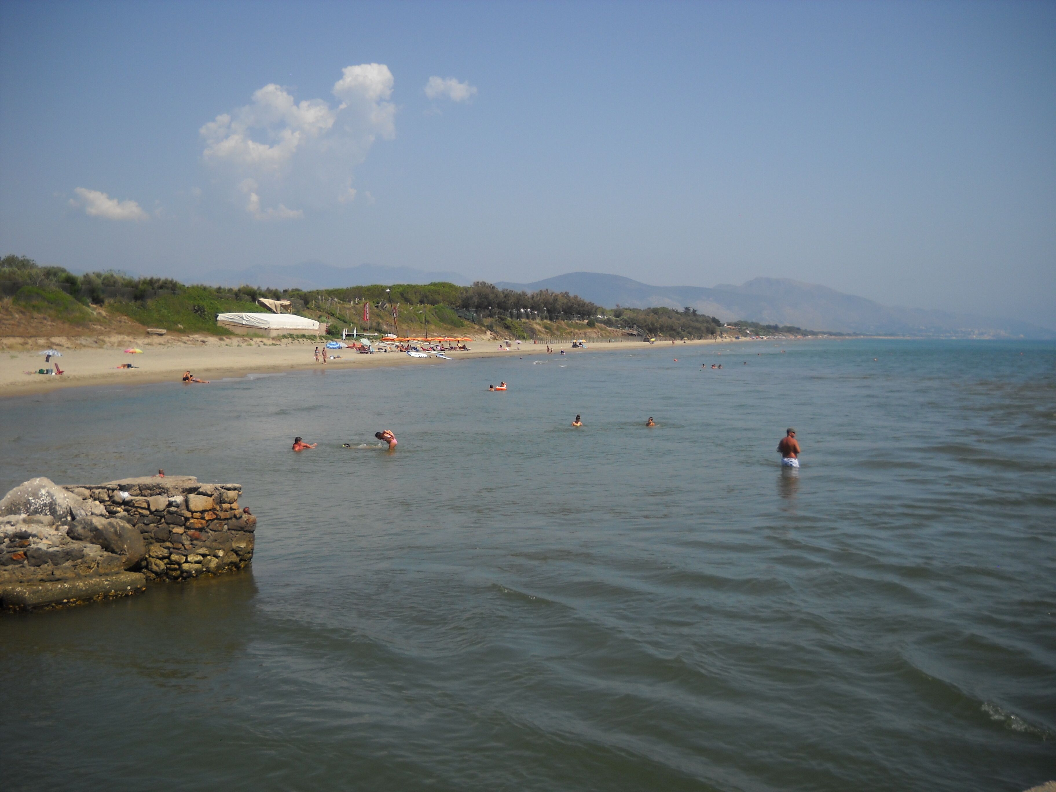 The beach of Sant'Anastasia, a seaside town between Terracina and Sperlonga