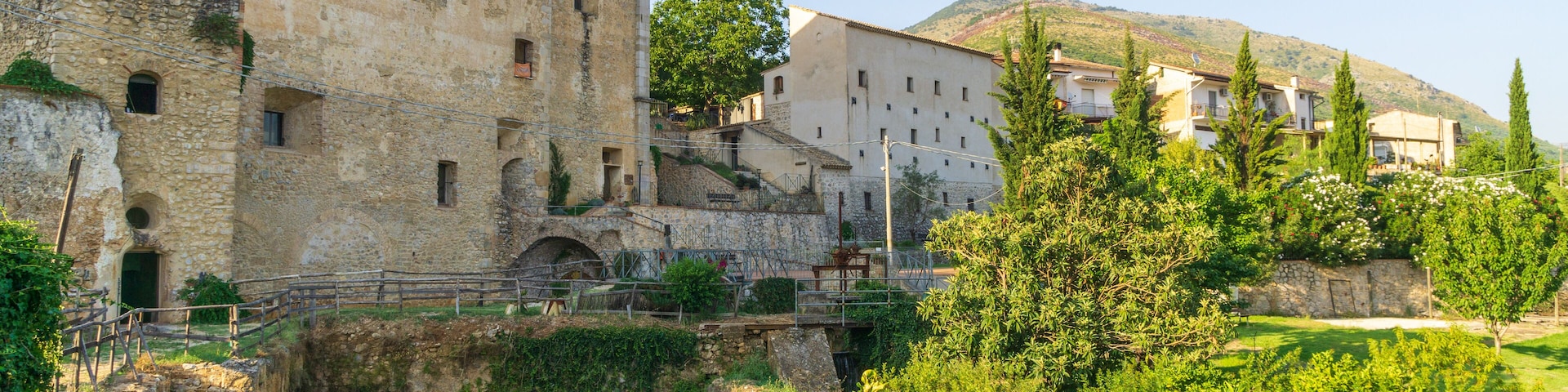Abbey of San Magno, outside of the town of Fondi in the province of Latina, region of Lazio, Italy.