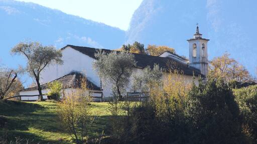 Church San Giovanni Battista, Isola di Comacina, Ossuccio, hamlet of Tremezzina, Province of Como, Lombardy, Italy
