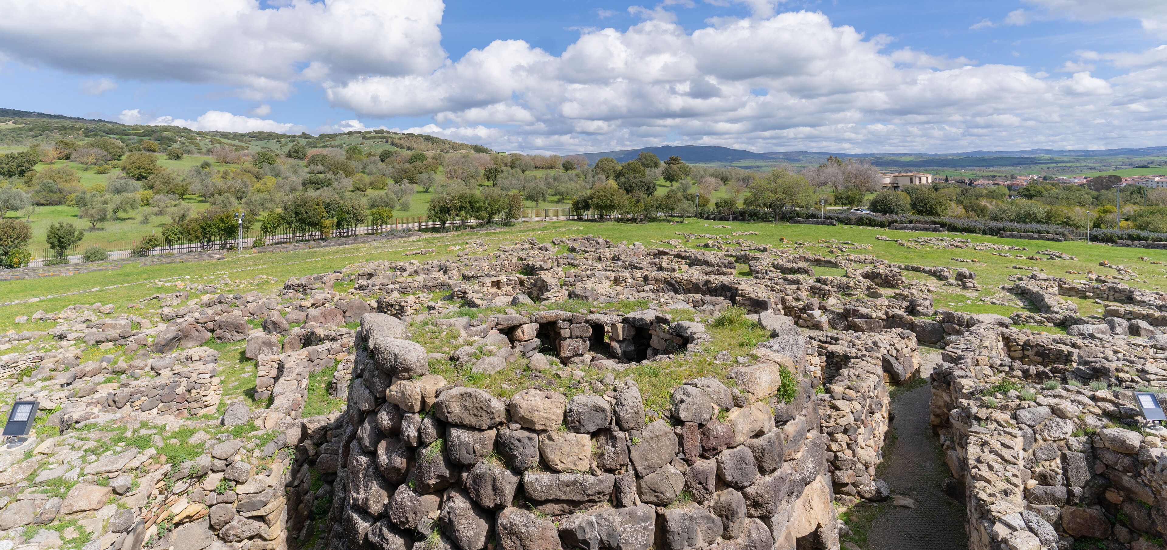 nuraghe barumini - su nuraxi nuragic complex su nuraxi in barumini in central sardinia