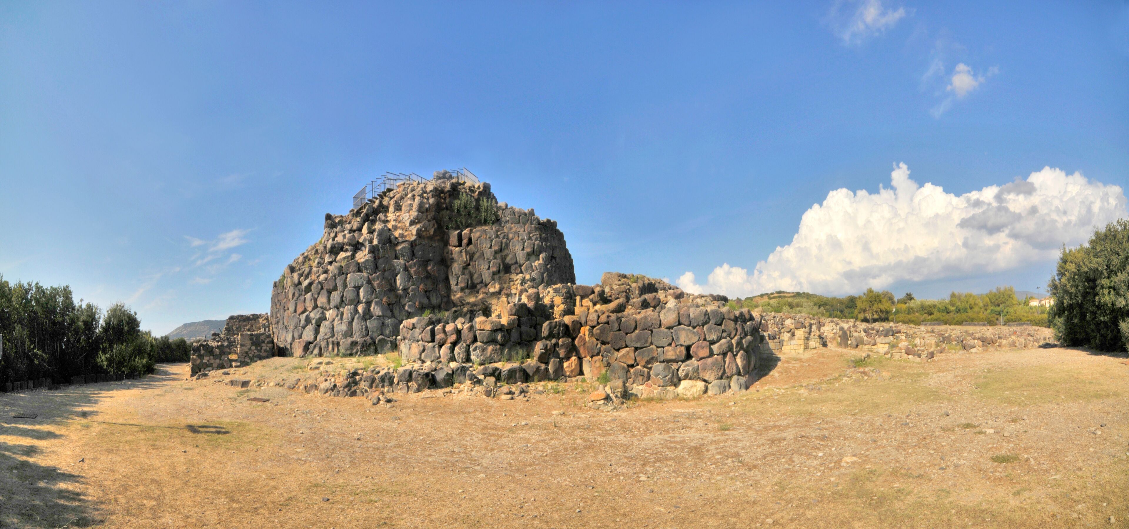 Su Nuraxi  - a nuragic archaeological site in Barumini, Sardinia, Italy.
