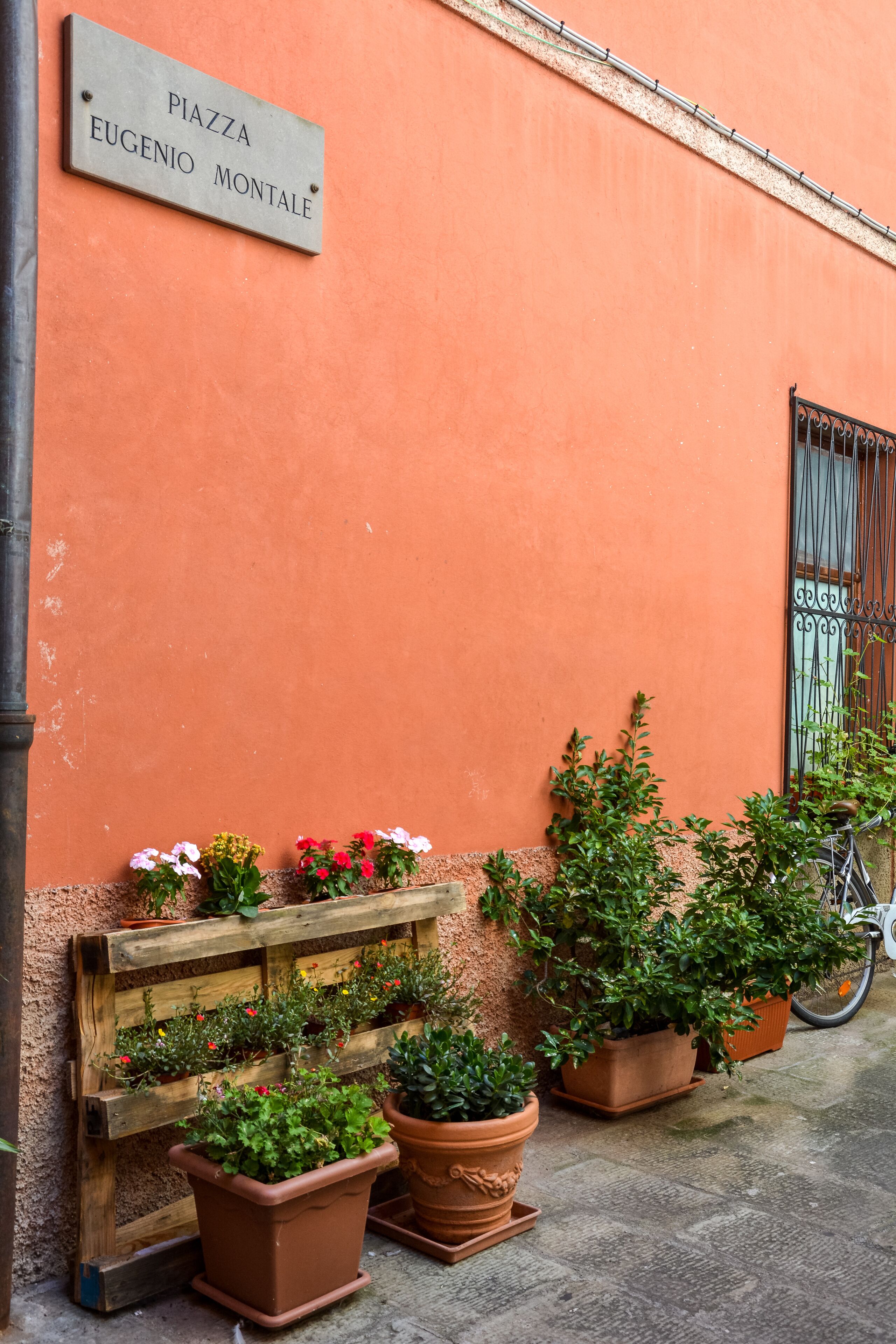The Piazza Eugenio Montale in Porto Venere near the Cinque Terre