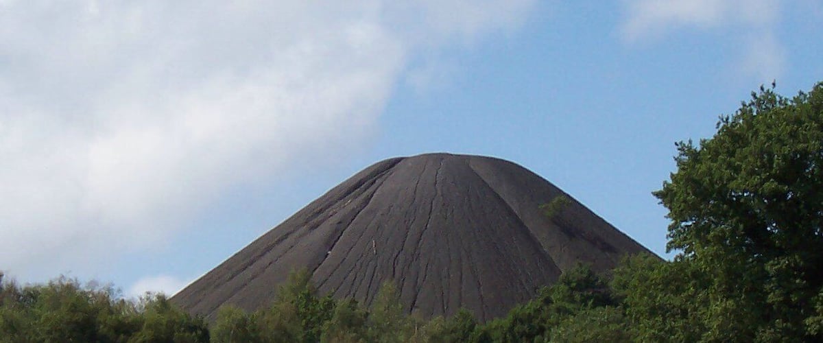 The slag heap in Paulton, Bath and North East Somerset, UK; referred to locally as "The Batch".