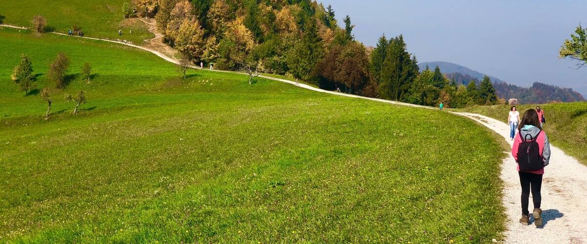 Great view up at the church