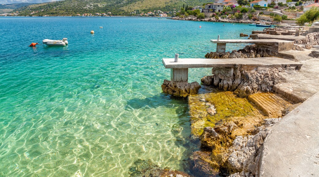 Beautiful beach in Rogoznica Croatia