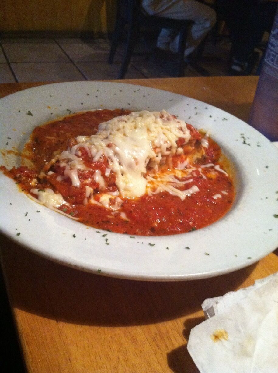 Lasagna at this nice place outside of semmes Alabama 