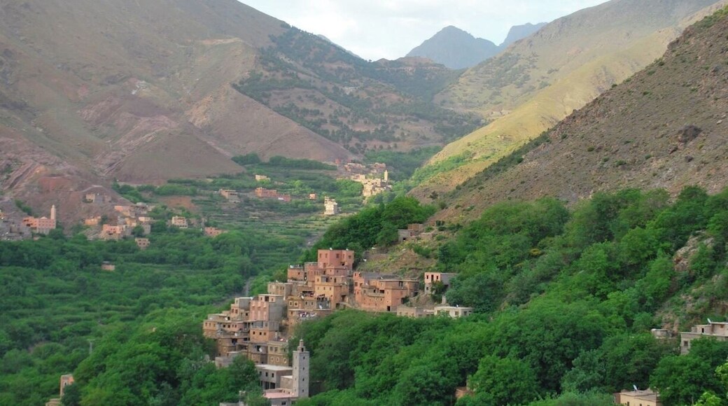 Another beautiful view from the Kasbah du Toubkal's terrace in the High Atlas Mountains. This is truly a unique location and an excellent place to stay if you are keen on trekking to the Toubkal, the tallest peak in Northern Africa.