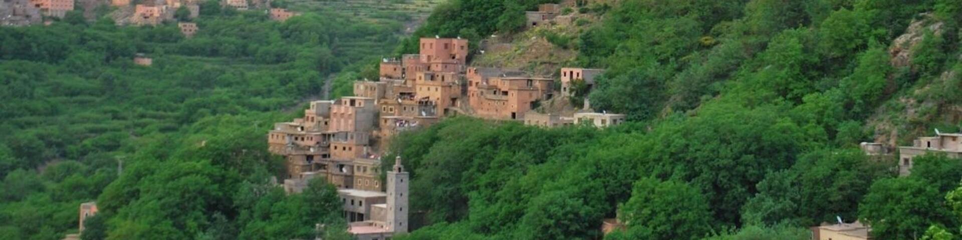 Another beautiful view from the Kasbah du Toubkal's terrace in the High Atlas Mountains. This is truly a unique location and an excellent place to stay if you are keen on trekking to the Toubkal, the tallest peak in Northern Africa.