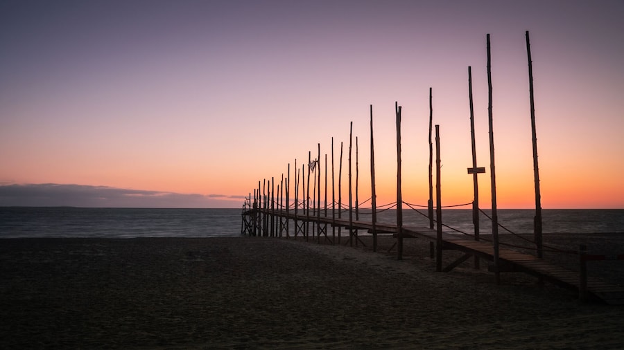 The ramp that's used for the ferry to Vlieland. Picture taken at sunrise, first week of april 2019