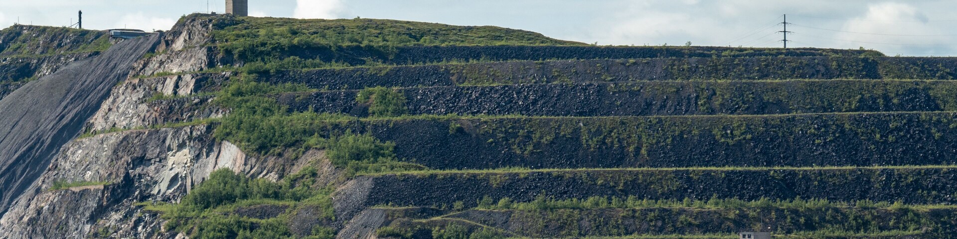 LKAB`s iron ore mining plant, in Kiruna, Lapland, Sweden.