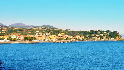 sunset over the sea in Albissola Italy