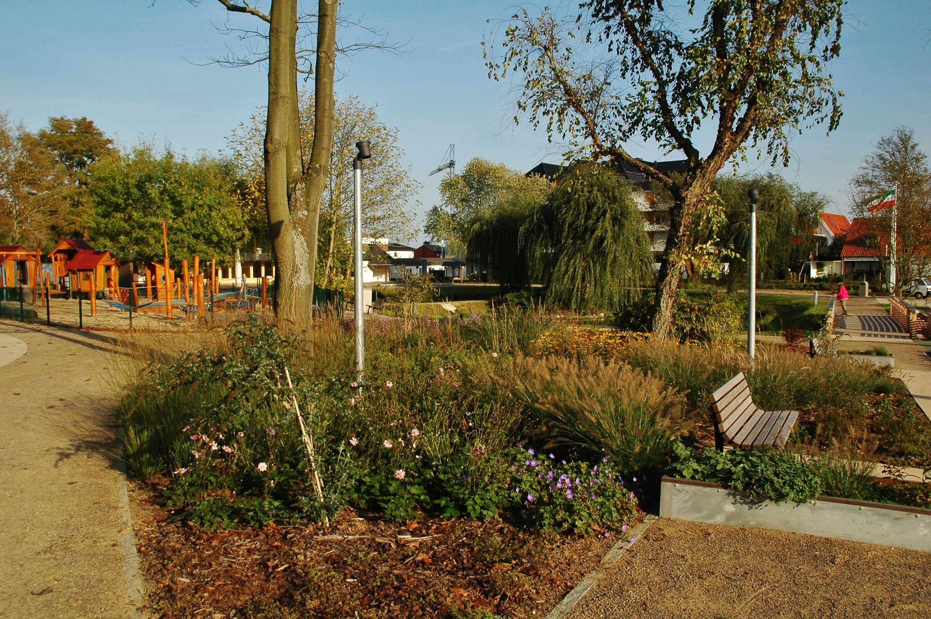 Ehemaliger Kurpark, jetzt Haffwiesenpark in Haffkrug