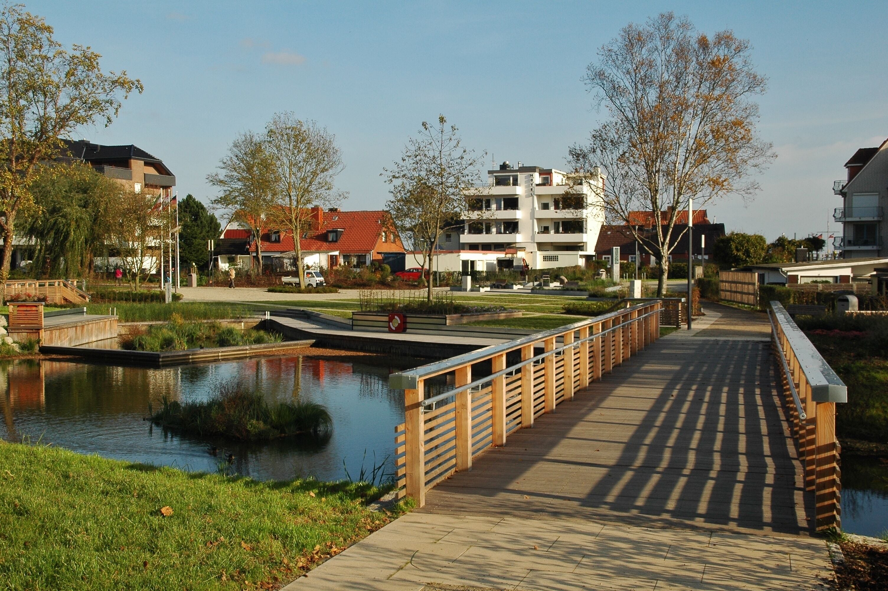 Ehemaliger Kurpark, jetzt Haffwiesenpark in Haffkrug