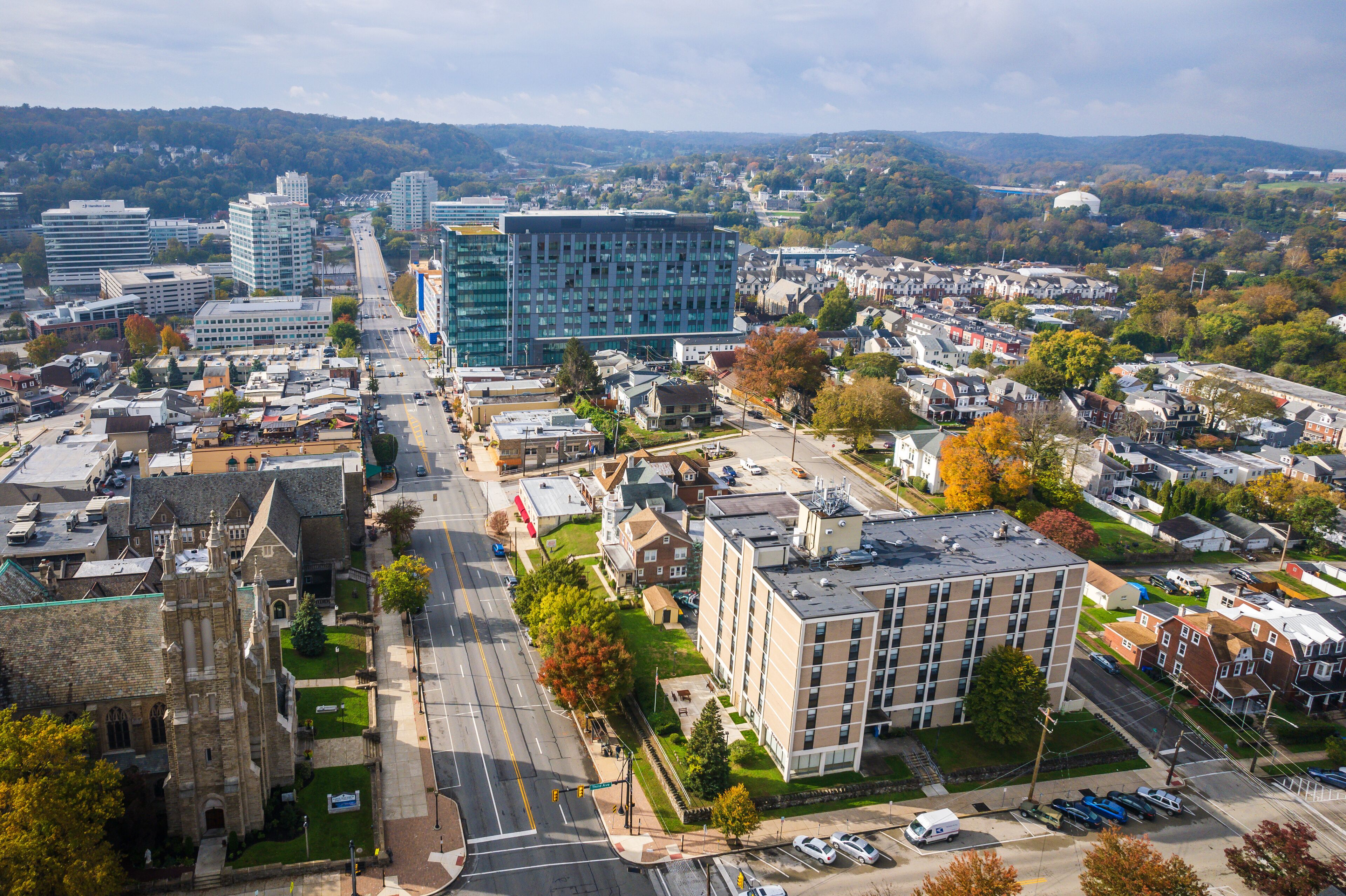 Aerial Drone of Conshohocken PA