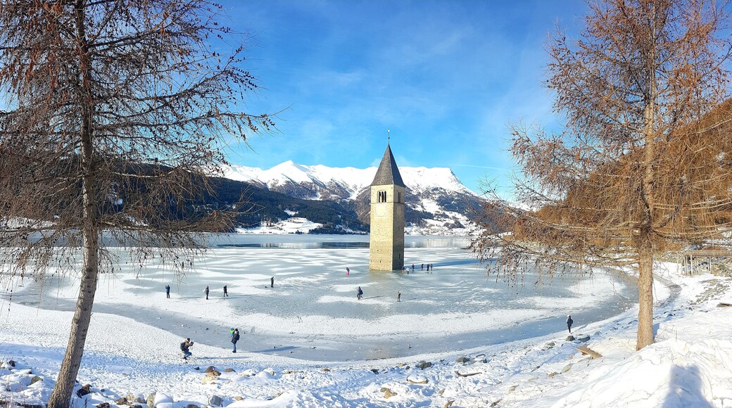 Stunning view over the church tower in Italy