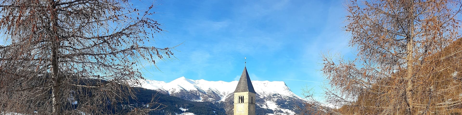 Stunning view over the church tower in Italy