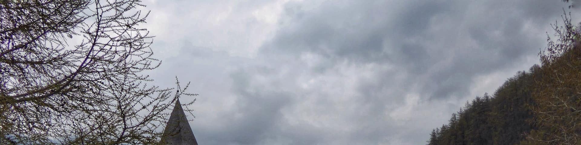 Versunkener Turm am Reschensee