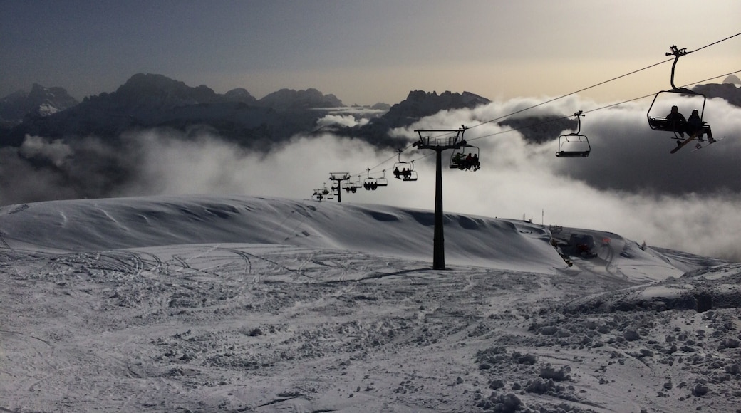 Coming off the top chair lift heading to Col Margarita. Always get stunning views!