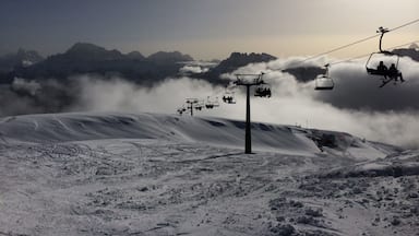 Coming off the top chair lift heading to Col Margarita. Always get stunning views!