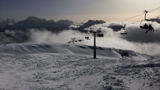 Coming off the top chair lift heading to Col Margarita. Always get stunning views!