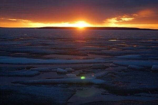 Taken at sun set from the Ski Beach of Waskesiu Lake, Prince Albert National Park on May long weekend. The ice was just starting to break apart but was still strong enough to walk out a bit. By early June, the ice will be off, but rarely is the water warm enough for swimming until July. #nationalpark #goldenhour #bestof5