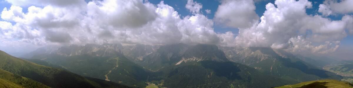 pano dalla cima di monte elmo verso sud