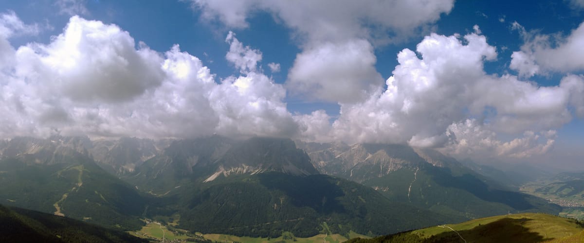 pano dalla cima di monte elmo verso sud