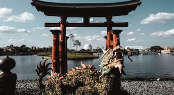 Torii gate with dragon at Epcot, Orlando