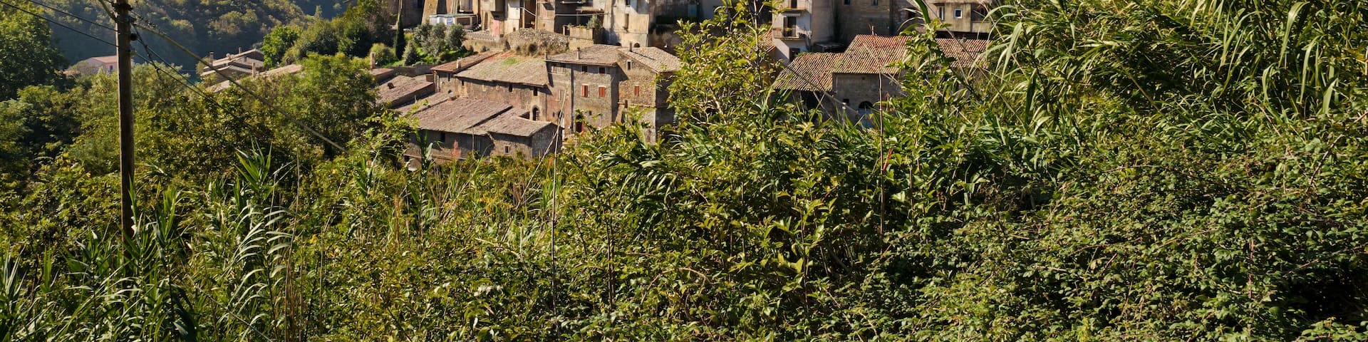 Latera, Viterbo, Lazio, Italy: landscape of the ancient hill town near the Lake Bolsena
