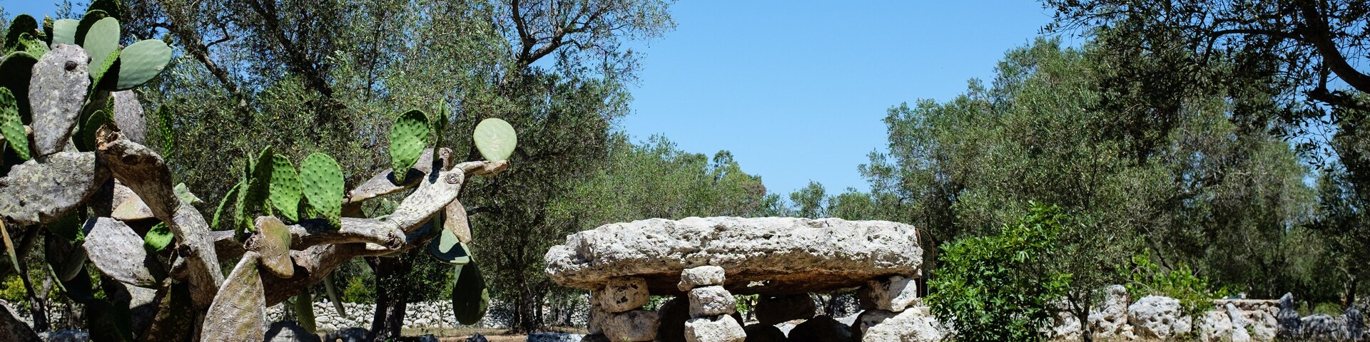 Dolmen in the Apulian countryside