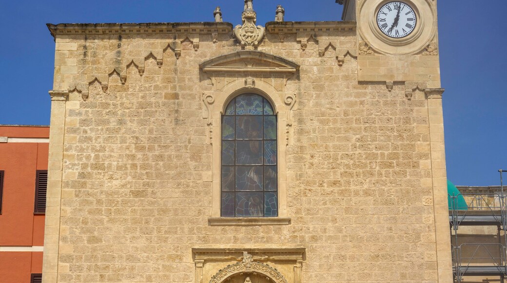 Surbo, Lecce province: exterior of baroque church
