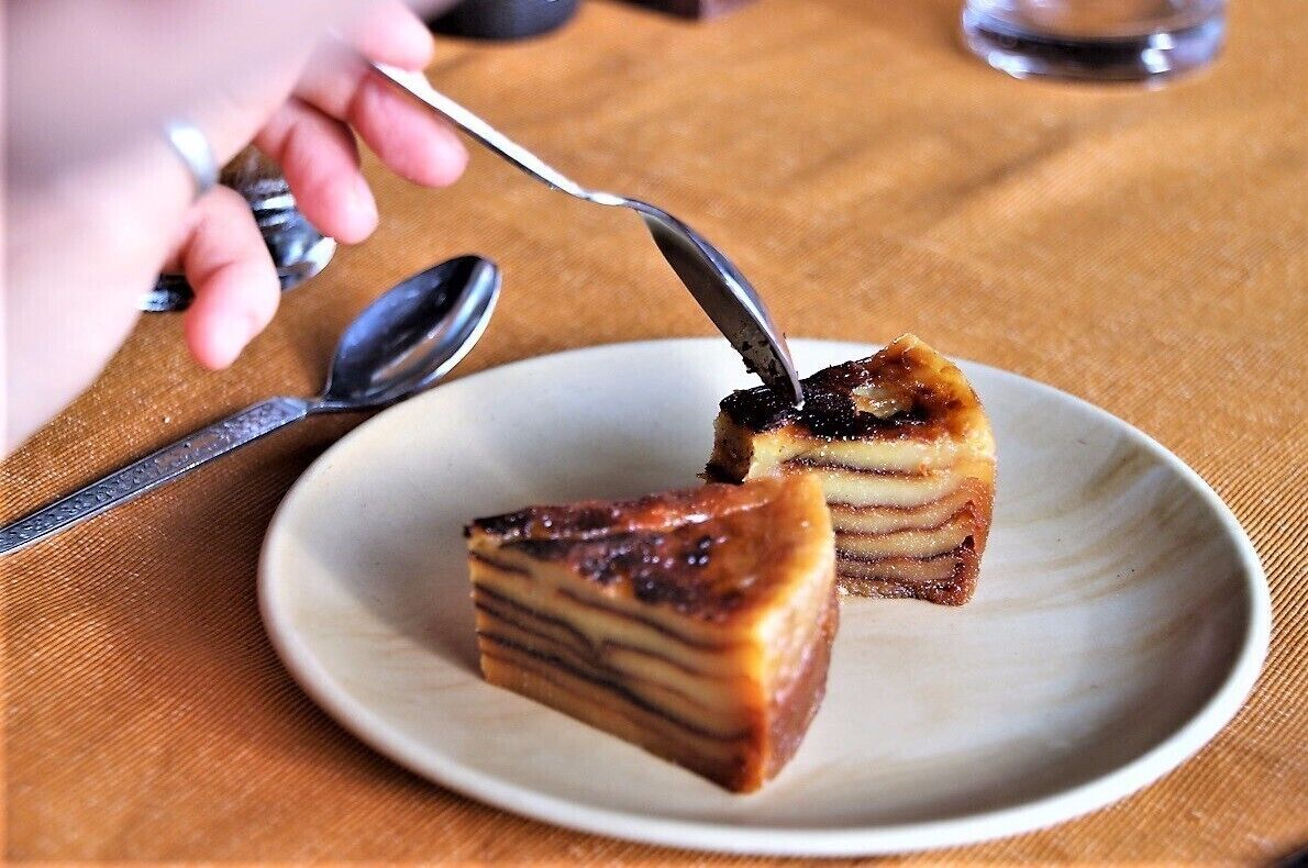 Known for it's authentic goan food, cafe Sarita probably makes the most delectable, melt in your mouth Bebinca - queen of goan desserts...unique not just for it's yummy goodness but also the tiresome cooking of one layer at a time of 7 to 16 layers..not something to be missed for all it's worth.