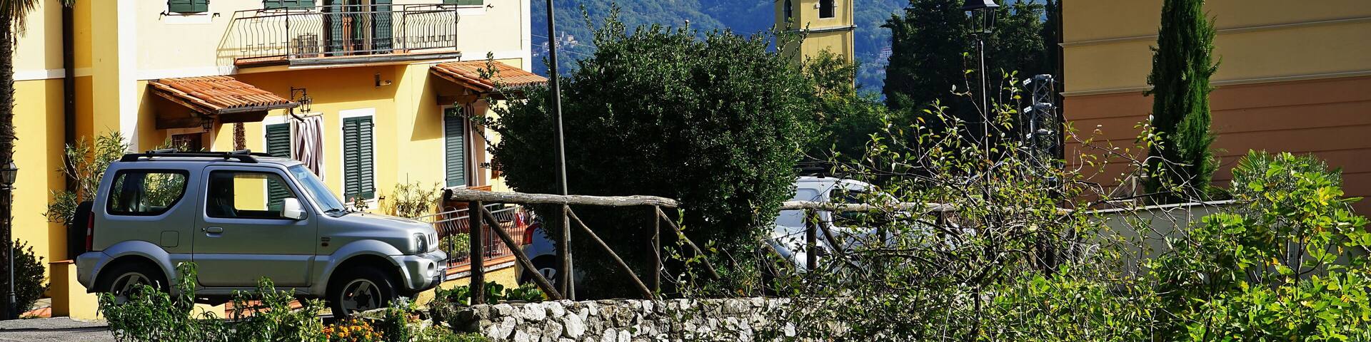 Glimpse of the village of Molazzana in Garfagnana, Tuscany, Italy
