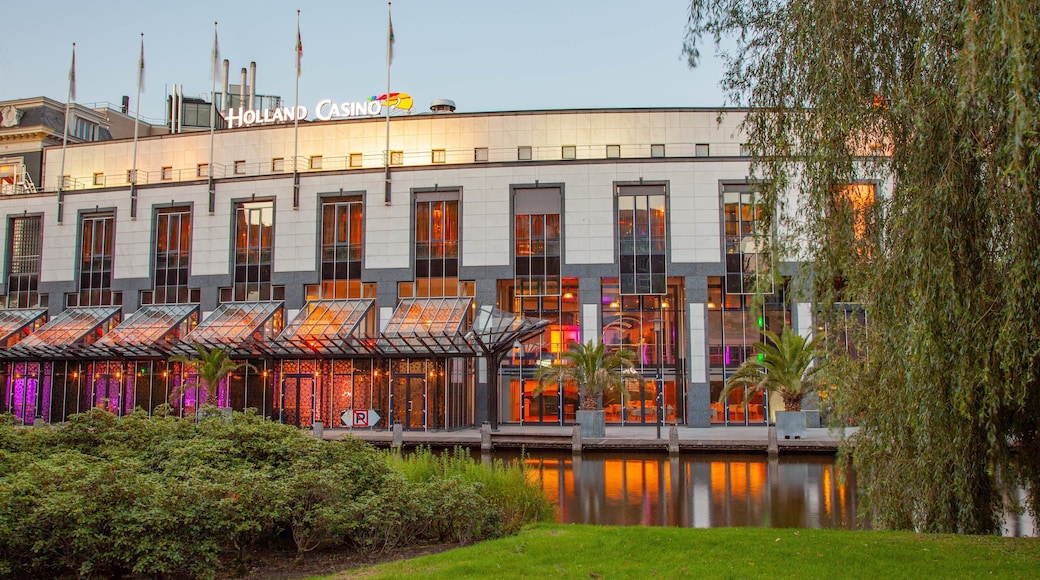 Holland Casino which includes a casino and a river or creek