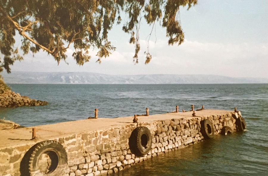 Sitting there one imagines Jesus walking on water, Even if you’re not a believer in history is just so overwhelming
