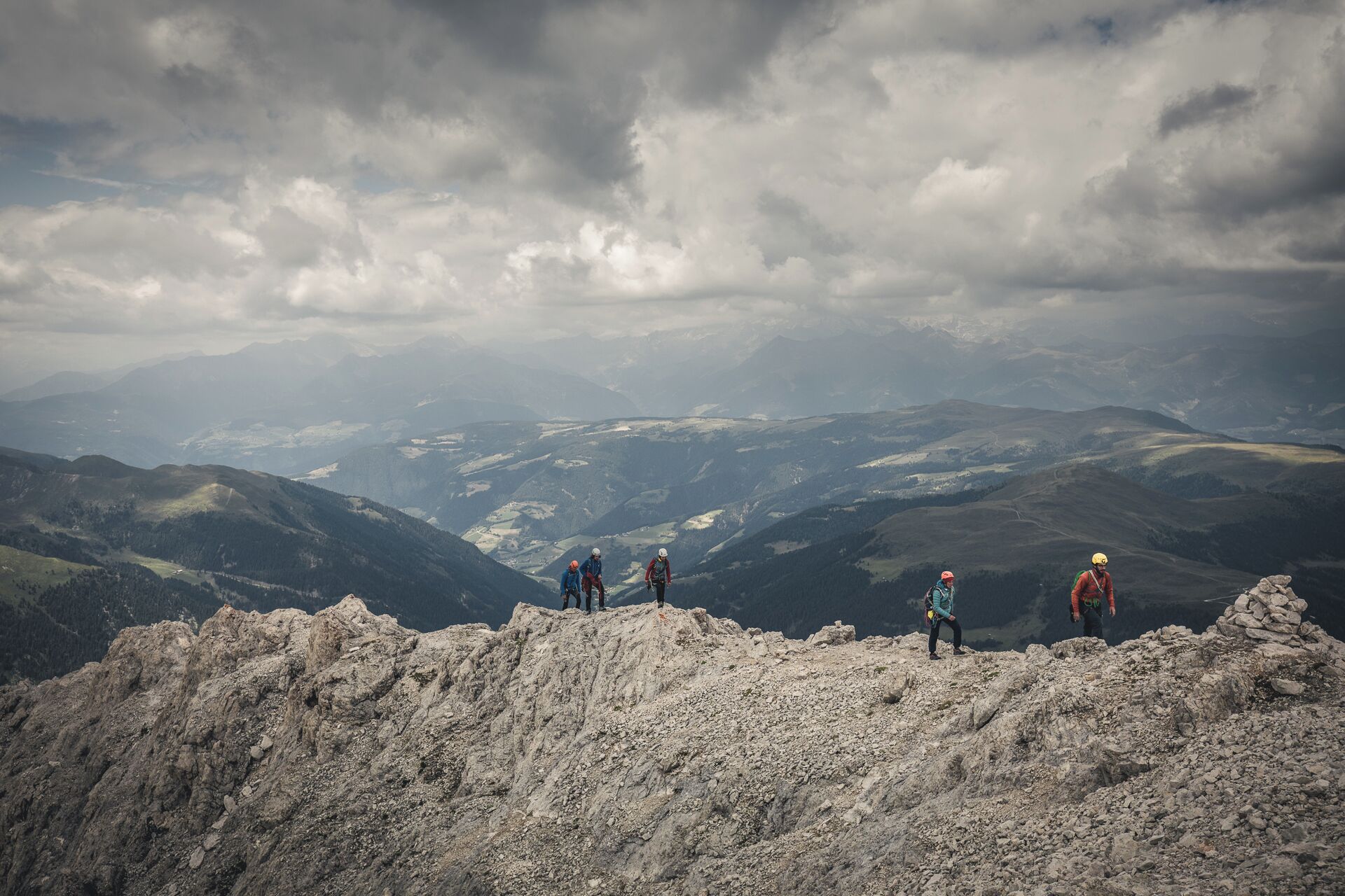 What's more beautiful than being able to almost touch the sky with a finger? on top of the Sass Putia