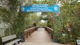 J. N. Ding Darling National Wildlife Refuge showing a bridge and signage
