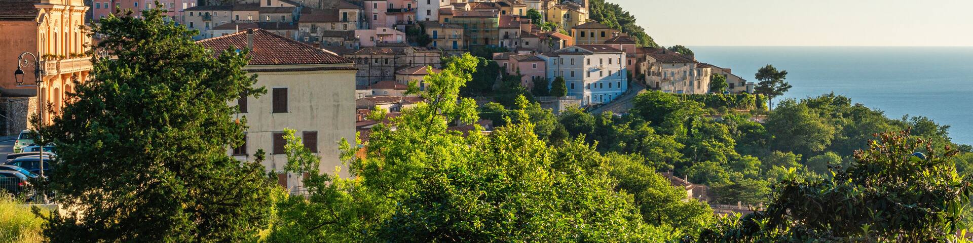 Maratea, beautiful village overlooking the sea, in the Province of Potenza, Basilicata, Italy.