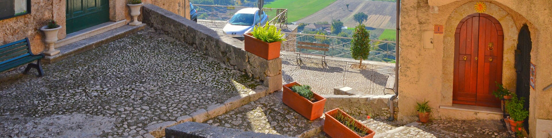 Roccasecca, Italy, 11/11/2017. A day of vacation in an old mountain village