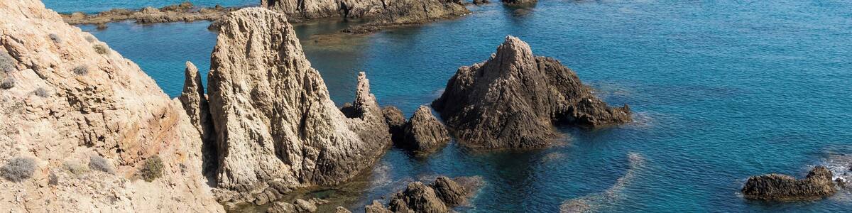 Rocks at Cabo de Gata, Andalusia, Spain