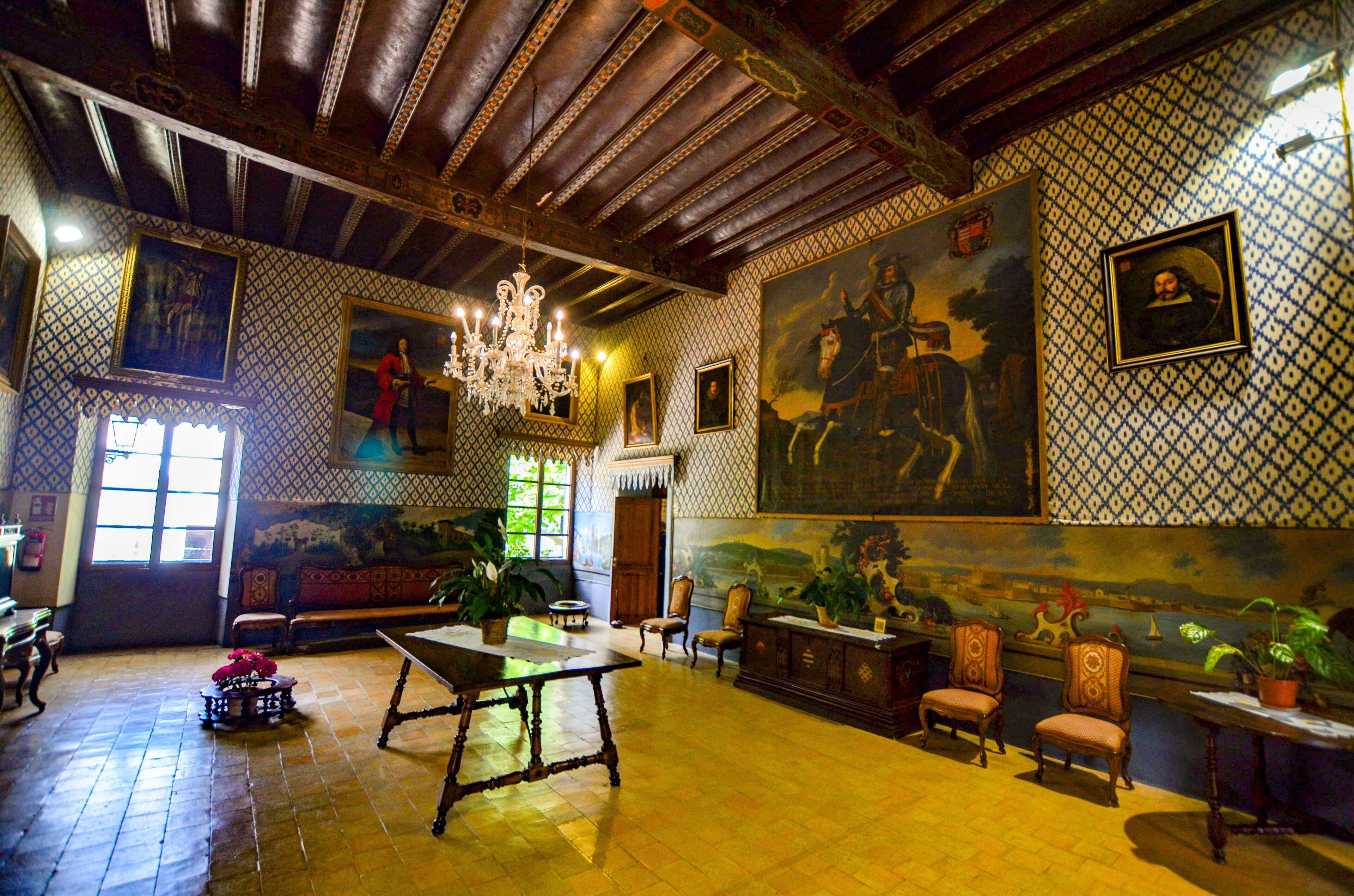 Inside the beautiful house which can be toured, included with entrance to the gardens.