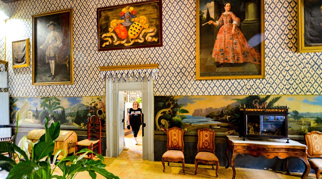 Inside the beautiful house which can be toured, included with entrance to the gardens.