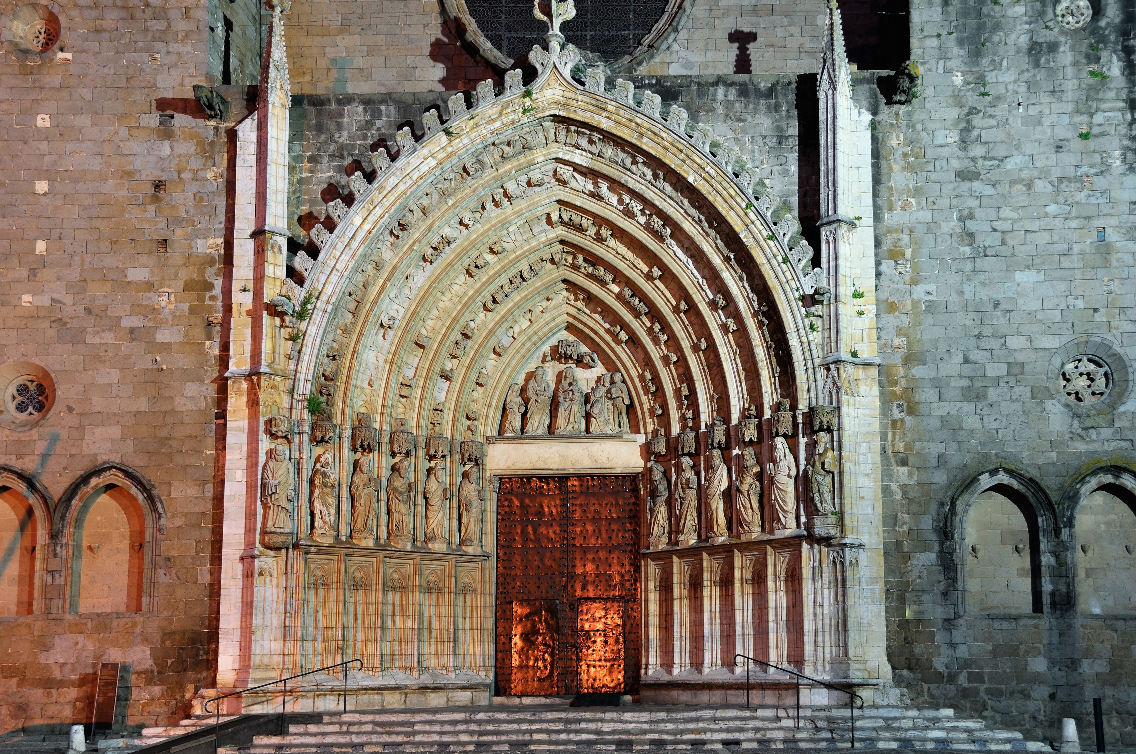 Facade of Cathedral, Castello d'Empuries, Spain