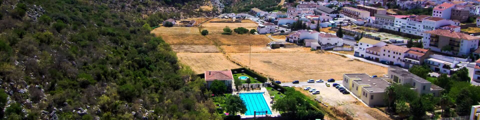 Malaga. Village of Benaojan. Andalusia.Spain. Drone Photo