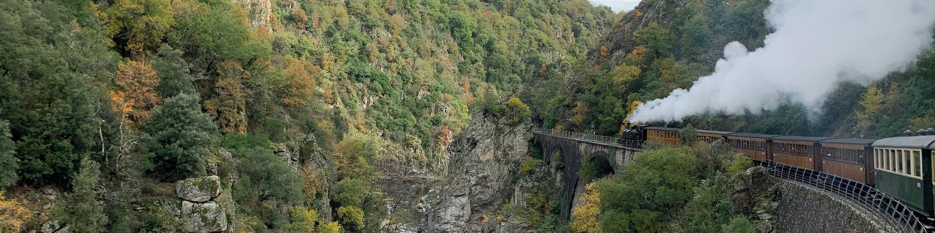 Train ride in the Ardeche