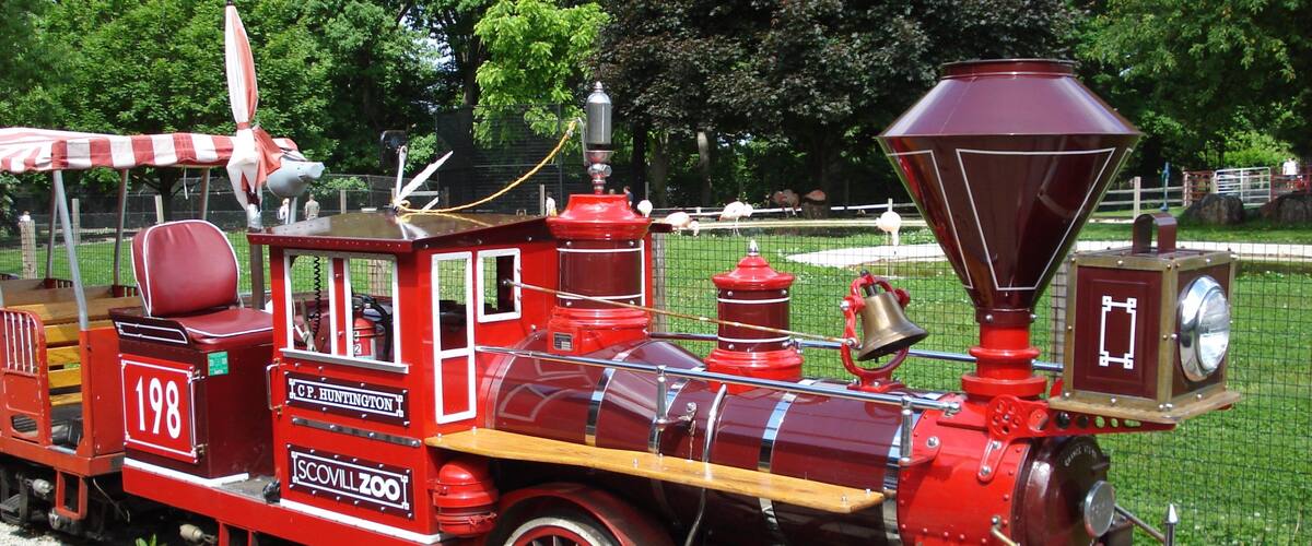 Decatur which includes a garden and railway items