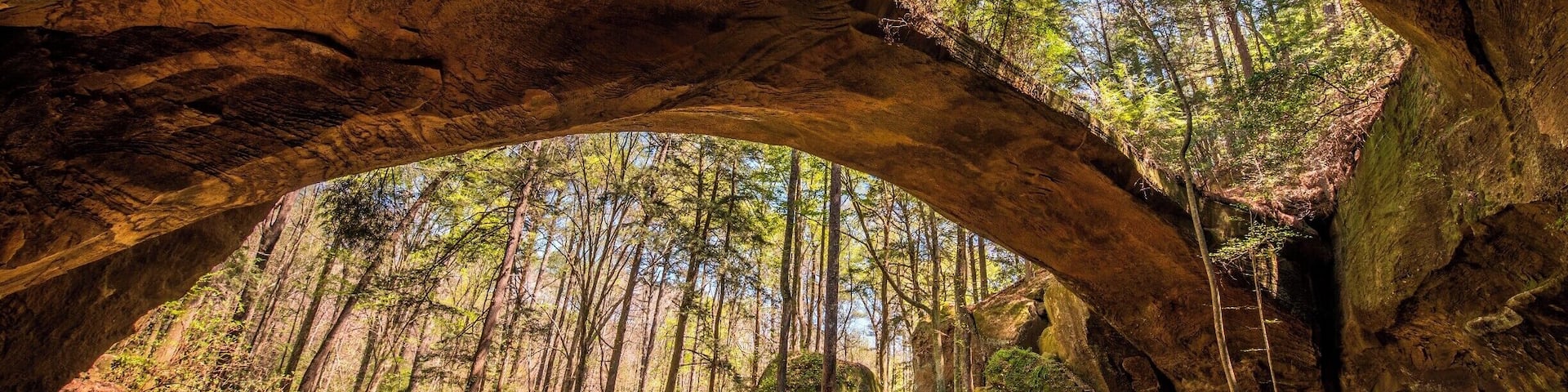 Natural Bridge near Double Springs in Alabama.