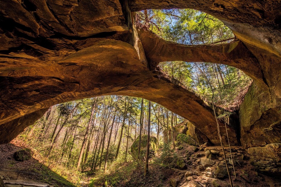 Natural Bridge near Double Springs in Alabama.