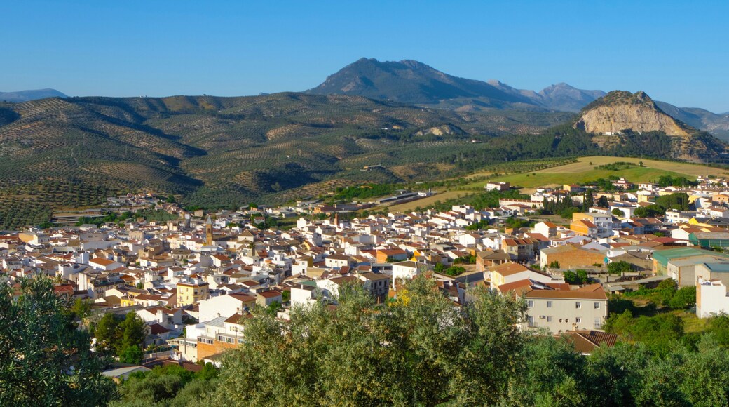 wide view of Cuevas de San Marcos and dam